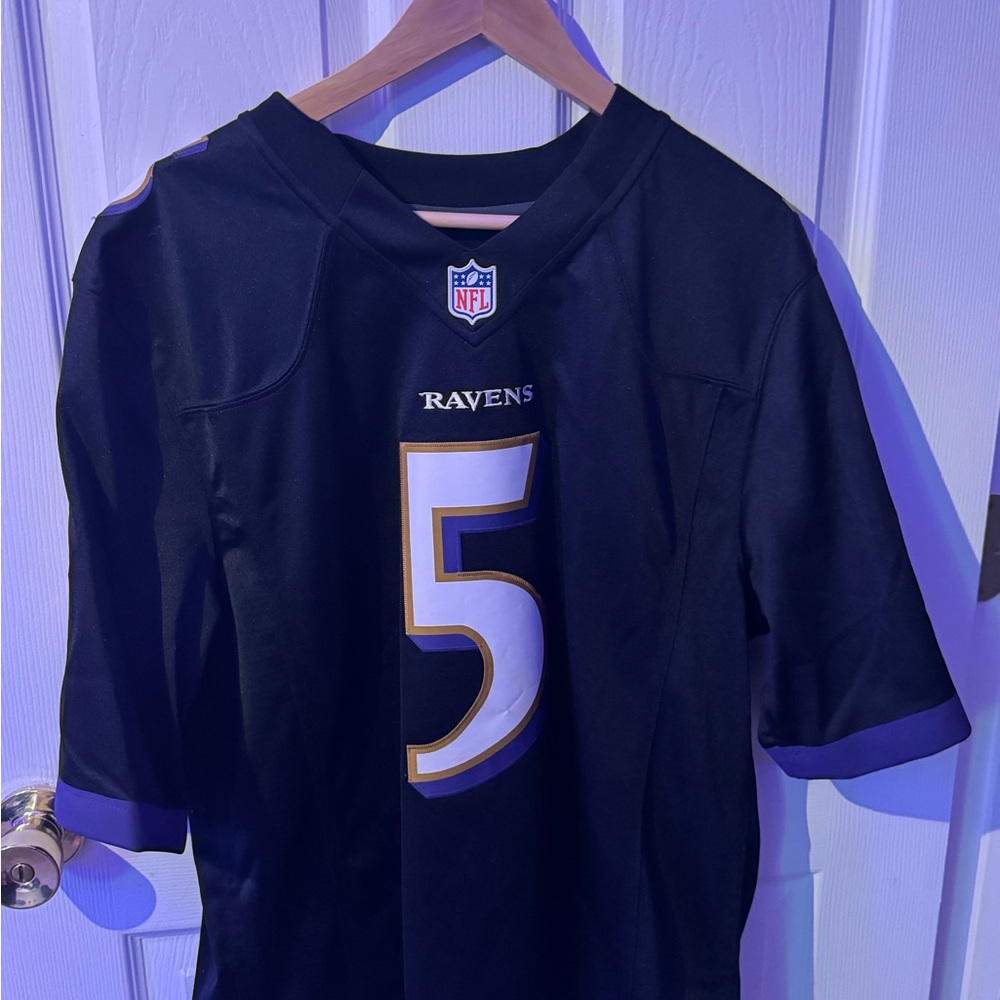 NFL Black and Gold Ravens Jersey